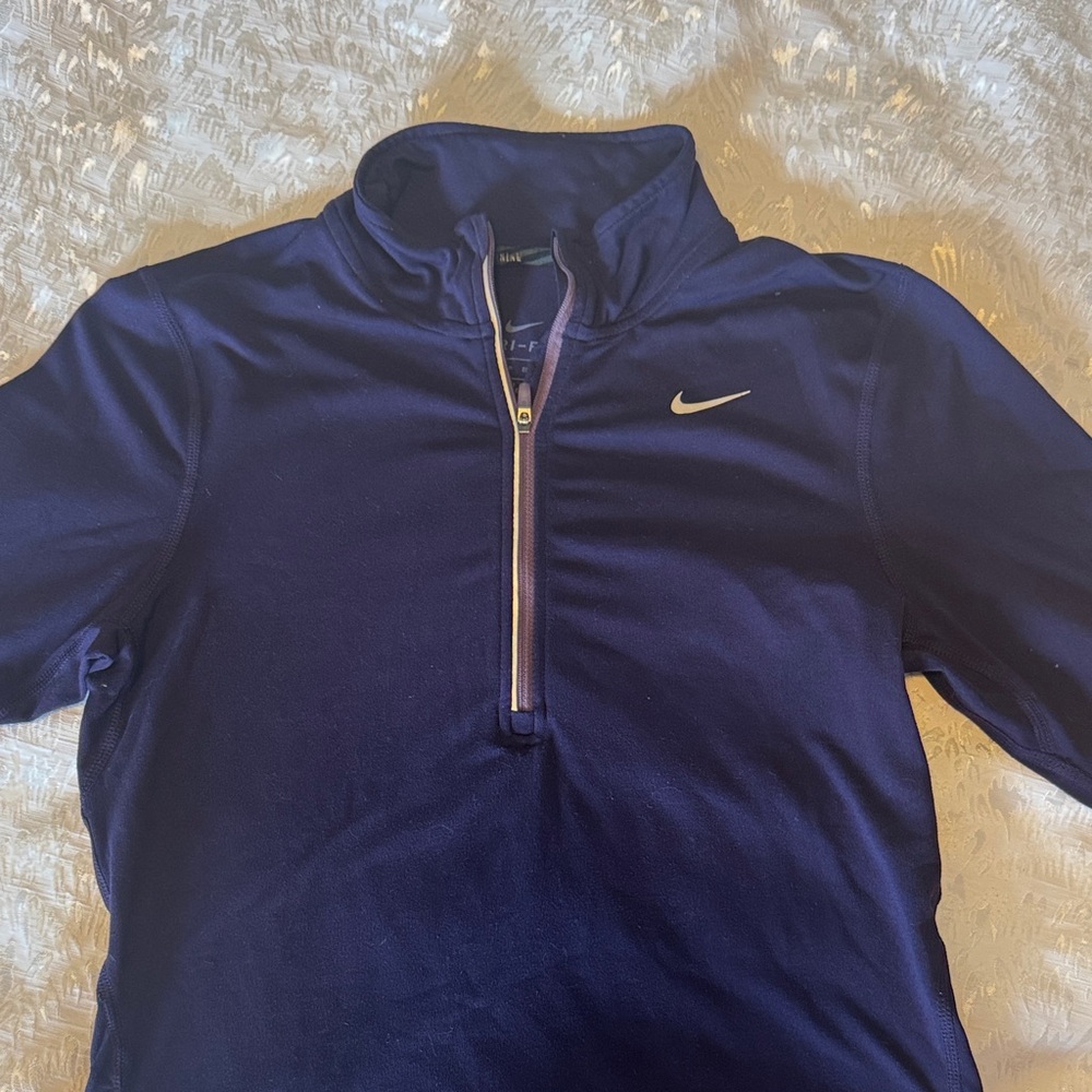 Nike Dri Fit Purple Quarter-Zip Top